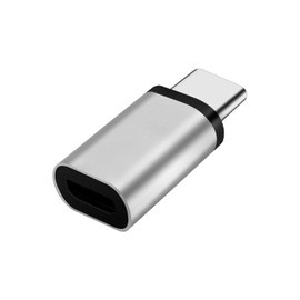 CABLEPELADO Adapter Micro-USB-Buchse auf USB-C-Stecker, USB C auf Micro-USB, Datenübertragungsraten von bis zu 480 Mbit/s, Datenübertragung, Silber