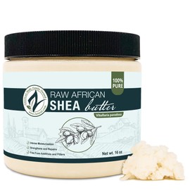 Zatural Raw African Shea Butter - 16 oz - 100% Pure, Unrefined Ivory Shea Butter for Body, Face & Hair - Virgin & Naturally Grown (16oz)