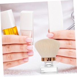 FRCOLOR Foundation Brush Makeup Brush Makeup Brushes Fingernail Scrub Brush Nail Duster Brush Finger Nail Scrub Brush Finger Nail Cleaning Brush Handle Grip Nail Brush Artificial Fiber