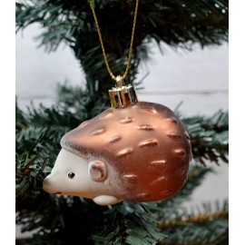 Unbranded Hedgehog Christmas Ornament Animals Holiday Tree Decor Gifts Shatter Proof Xmas