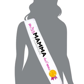 BE TECH Miss Mom of the Year Headband - The Best Gift Idea for Your Mom - Gadget, Joke for Every Anniversary, Mother's Day (Fucsia)