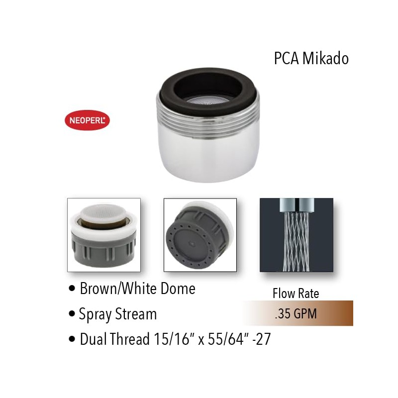 Neoperl Mikado Faucet Elegant Aerator Super Low Flow 0.35 GPM