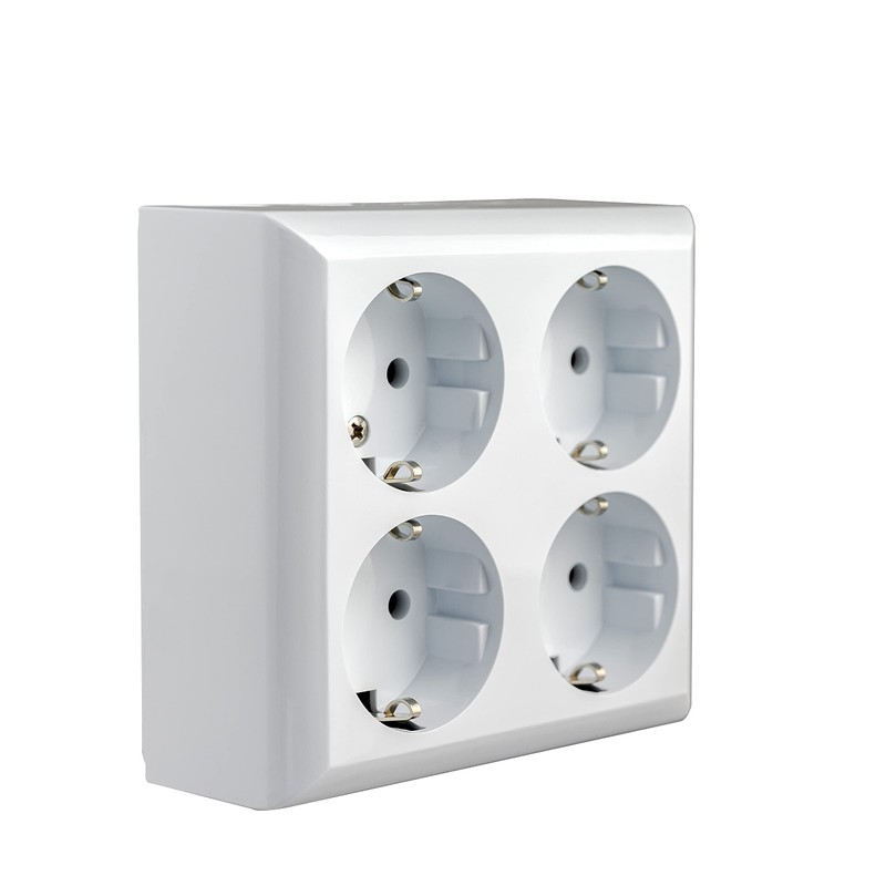 Surface-mounted Sockets Schucko Sockets 2-way, 3-way or 4-way