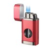 Visol Diablo Butane Torch Triple Flame Refillable Gas Lighter, Built