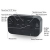 Cisixin LED Digital Alarm Clock, Night Light, Digital Alarm Clock,