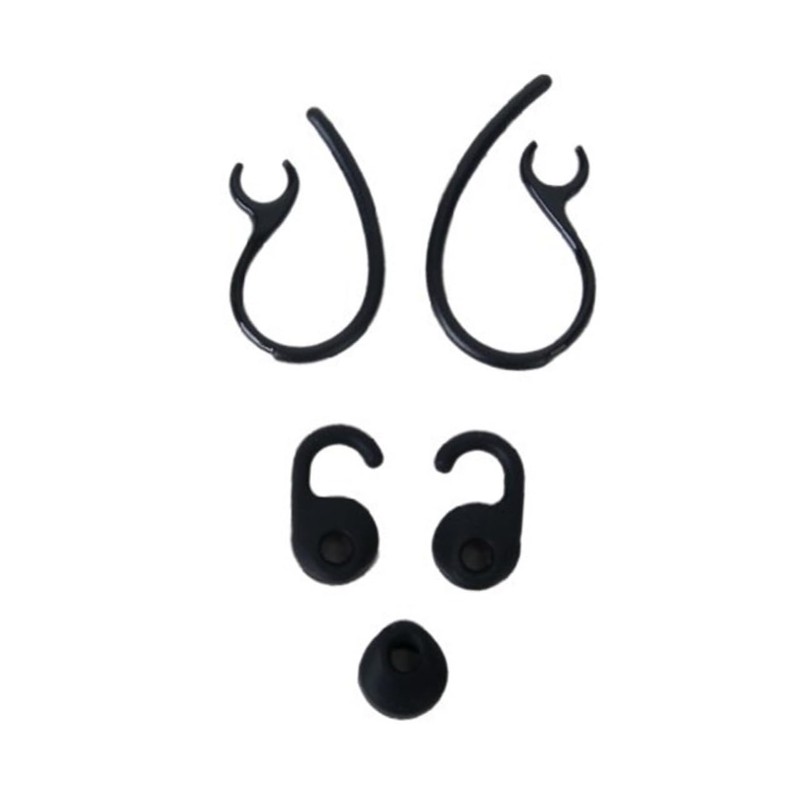 KONTONTY Ear Hook Ear Bud Gels Set Black Accessory Kit