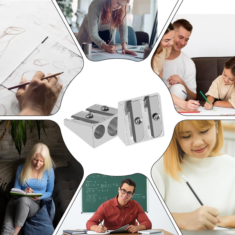 12 PCS Metal Pencil Sharpener, Sharpner, Sharpeners, for School Penci,