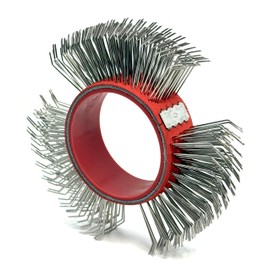 Metal Blaster Clearing/Abrasive Wire Wheel Belt/Grinder Replacement Coarse Brush/Corrosion and Rust Removal/Bristle Blasting Tool for Surface Preparation (0.7mm Stainless Steel, 1 PCS)