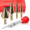 NEIKO 10169A Step Drill Bit Set and Automatic Center Punch