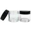 Beauticom 6 Piece 1 oz. USA Acrylic Round Clear Jars