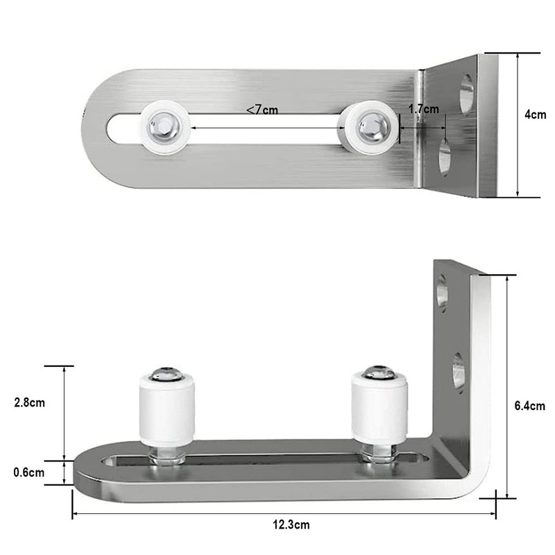 CCJH Stainless Steel Adjustable Lower Sliding Door Guide