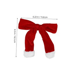 minkissy 2pcs Hair Clips for Women Festive Bowknot Hair Accessories Secure Spring Mechanism for Comfortable Hold for Christmas and Holiday Styling