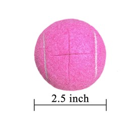 HiBallBall 4 Pack Precut Tennis Balls for Walkers, Heavy Duty Long Lasting Felt Pads for Furniture Legs and Floor Protection (Pink)