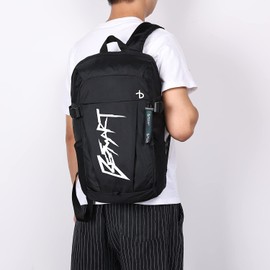 BE SMART Waterproof Work Backpack for Man, Lightweight Business Laptop Backpack Fits 13.5/15.6 Inch Computer, Durable Casual Daypack College Bag for Travel/Sport Gym/Fitness/Hiking/Outdoor,Black