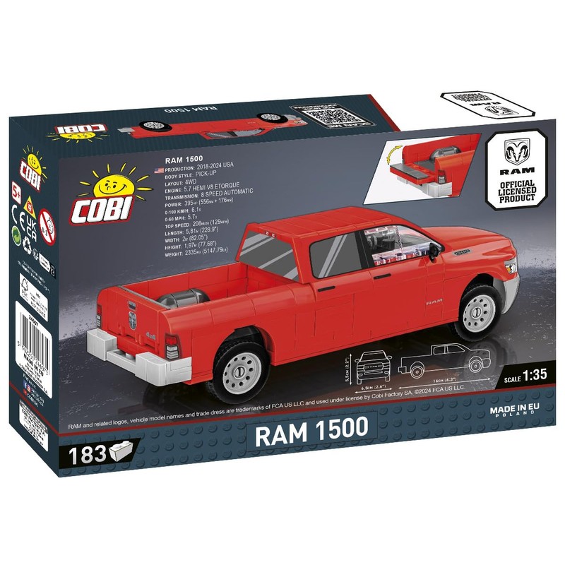 Cobi Cars - Ram - 1500 (184 Pcs)