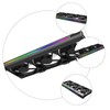 Gadpiparty GPU Fan Cooler with Argb Connector Triple Fan Design