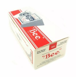 BEE Playing Cards Poker Cards 12 Decks 6 Blue, 6 Red  Brand New Sealed Whole Box