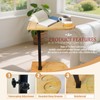 360° Rotatable Sofa Tray Table for Couch Arm, Height Adjustable