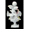 Angel Figurine with Roses and Doves 14 cm White