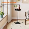 HOOBRO Small Side Table, Drink Table, Round Coffee End Table