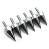 HTTMT MT218-002-SR (6 pcs) Universal Silver Spike Bolts Compatible with