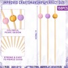 150 Pcs Cocktail Pick 4.7" Toothpick for Appetizer,Pastel