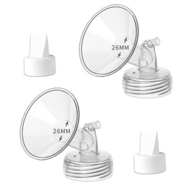 MOOMentaneous 26mm Wide Mouth Flange and Duckbill Valve Compatible with Spectra S1/S2 and 9 Plus Not Original Spectra Pump Parts Replacement