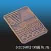 Dry Brush Texture Palette for Dry Brushing Basic Shapes Tabletop