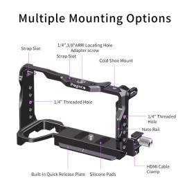 For Sony Camera Cage for Sony A6700 Aluminum Alloy Secure Multi-Function