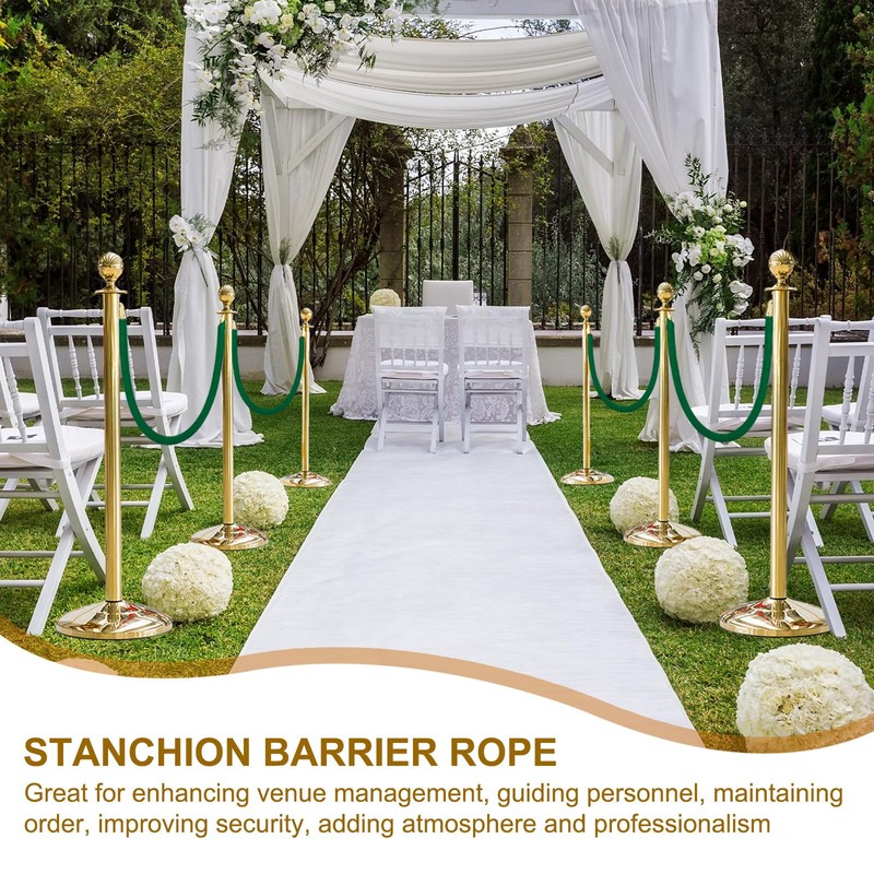 sourcing map Velvet Stanchion Rope 3.28 Ft/1 M, Barrier Rope