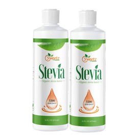 Liquid Stevia –Stevia Sweet Drops – Made from Reb-D Rich Organic Extract – Concentrated Liquid Sweetener for Drinks, Food, and Pastries, No Calories, and No Carbs – 16 Fl Oz (Pack of 2) (3200 Servings)
