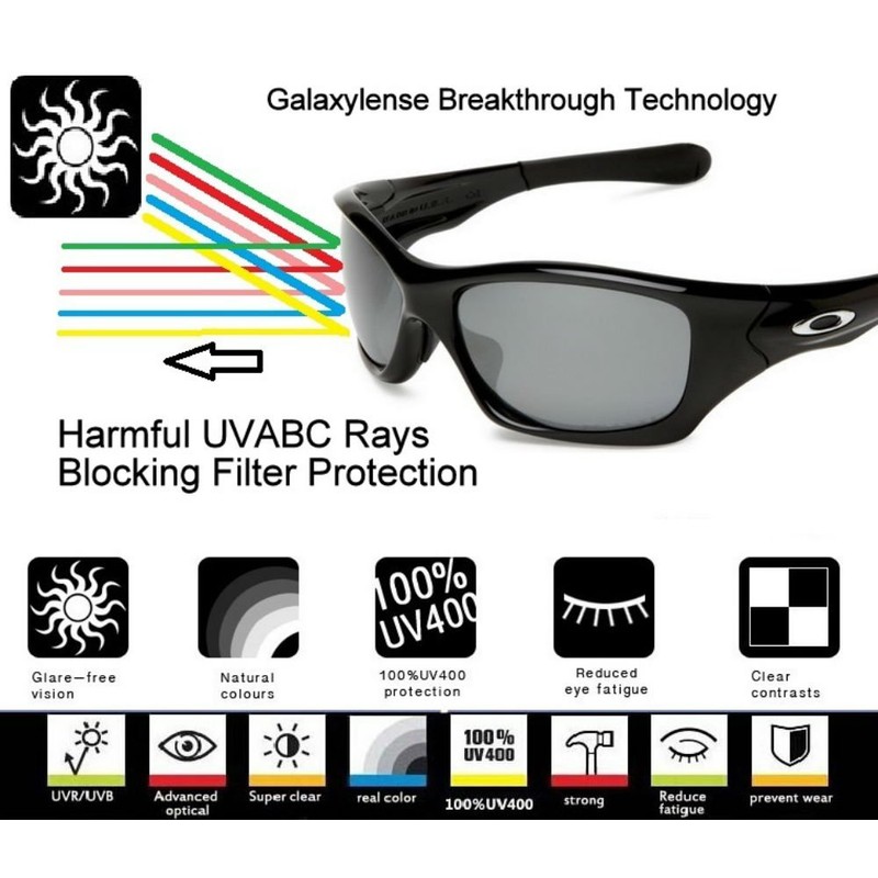 Galaxy Replacement Lenses For Oakley BottleCap Polarized Black 100% UVAB