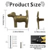 Adorable Golden Retriever Cabinet Knobs, 6Pcs Bronze Dog Single Hole