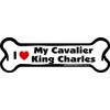 Imagine This Bone Car Magnet, I Love My Cavalier King Charles, 2-Inch by 7-Inch