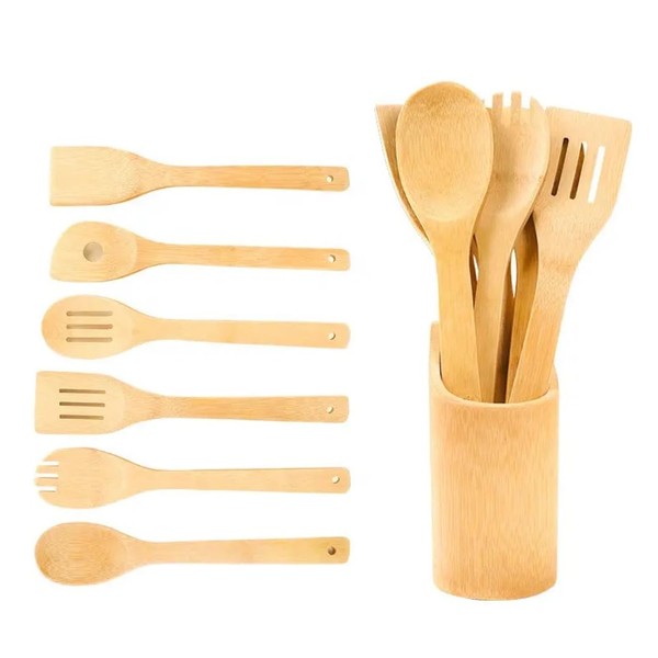 Click Bargain Wooden Utensile Set Kitchen Accessories Kit with Utensil