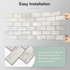 STICKGOO 10-Sheet Subway Tile Cream Peel and Stick Backsplash, Beige