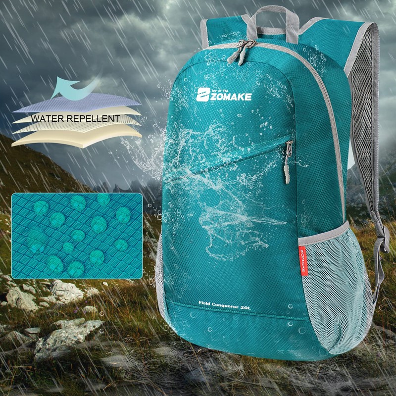 ZOMAKE Lightweight Packable Backpack 20L, Foldable Backpacks Leger Sac à