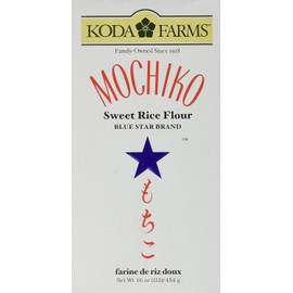 Koda Farms Mochiko Sweet Rice Flour – Glutinous Flour for Mochi, Dango & Baking – White & Thai Rice Flour for Desserts – Organic Buckwheat Noodles – 16oz