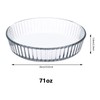 10 Inch Glass Deep Pie Dish for Baking Glass Baking
