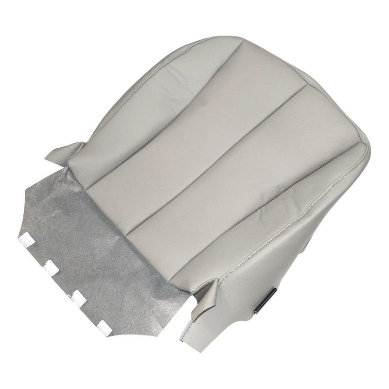 GXARTS Driver Side Bottom Replacement Leather Seat Cover Gray Compatible