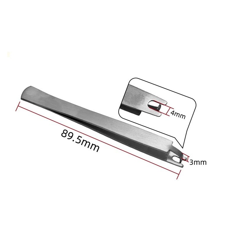 Stainless steel tweezer Glasses Repair Tool ﻿ (Silver, One size)