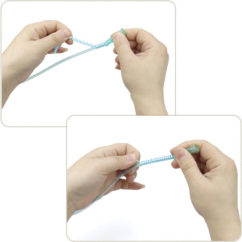 10 Pack Oxygen Tube Support Crimp Straightener, Oxygen Tubing Accessories