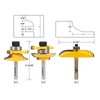 YONICO Raised Panel Cabinet Door Rail and Stile Router Bits