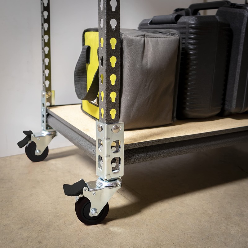 4pc - Storage Rack Caster Wheels (Adapts to Boltless Self