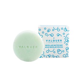Valquer Agua Micelar Sólida Blue Ice. Para piel seca. Sin Jabón Sin Plásticos, Limpiador Facial Sólido, Vegano y Cruelty-Free, Zero Waste, Eco-Friendly - 50 g