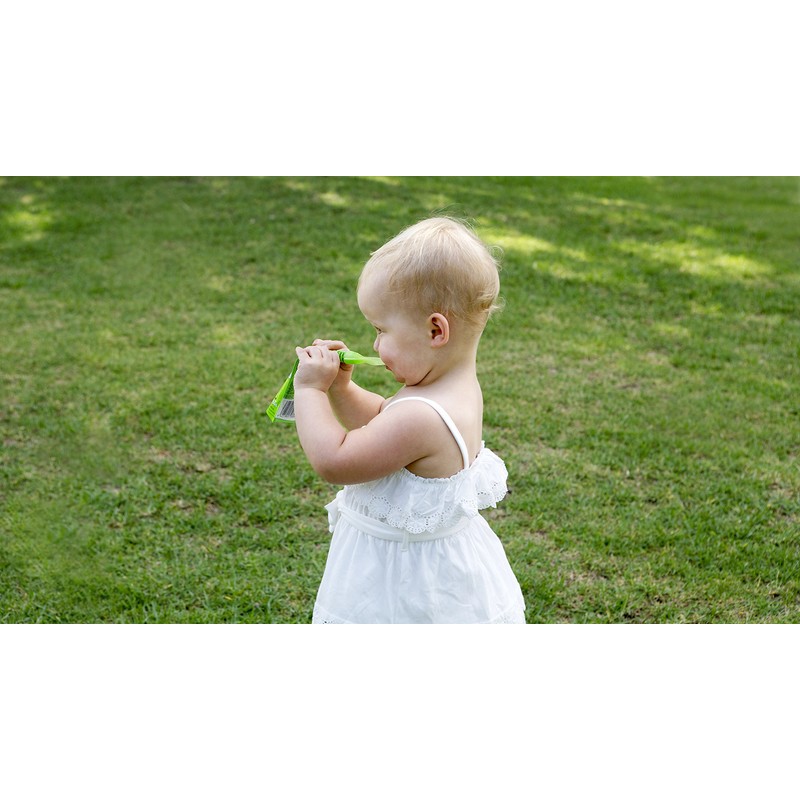Cherub Baby Universal Reusable Non-Spill Baby Food Pouch Squeeze Spoon