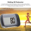 Simple Step Counter Walking 3D Pedometer with Clip Lanyard Accurate