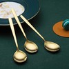 Berglander Golden Tablespoon of 6, Stainless Steel Titanium Shiny Golden