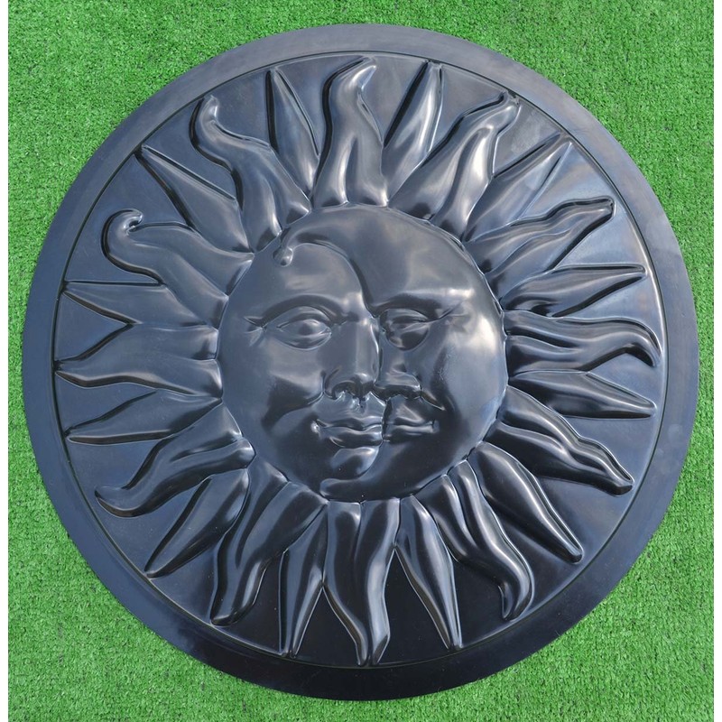Concrete Mold Sun and Moon Plaster Concrete Stepping Stone Garden