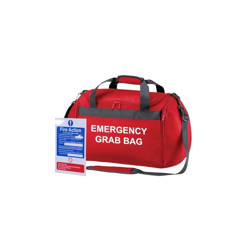 Workwear World Compact Emergency Grab Bag & Fire Action Safety